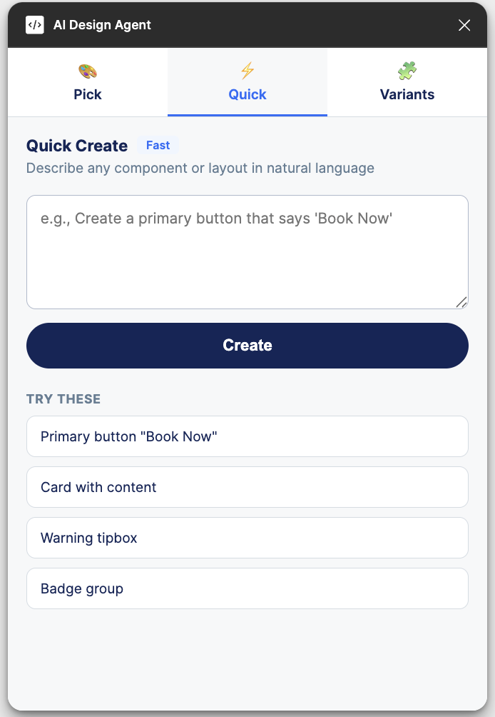 Plugin prompt and generation