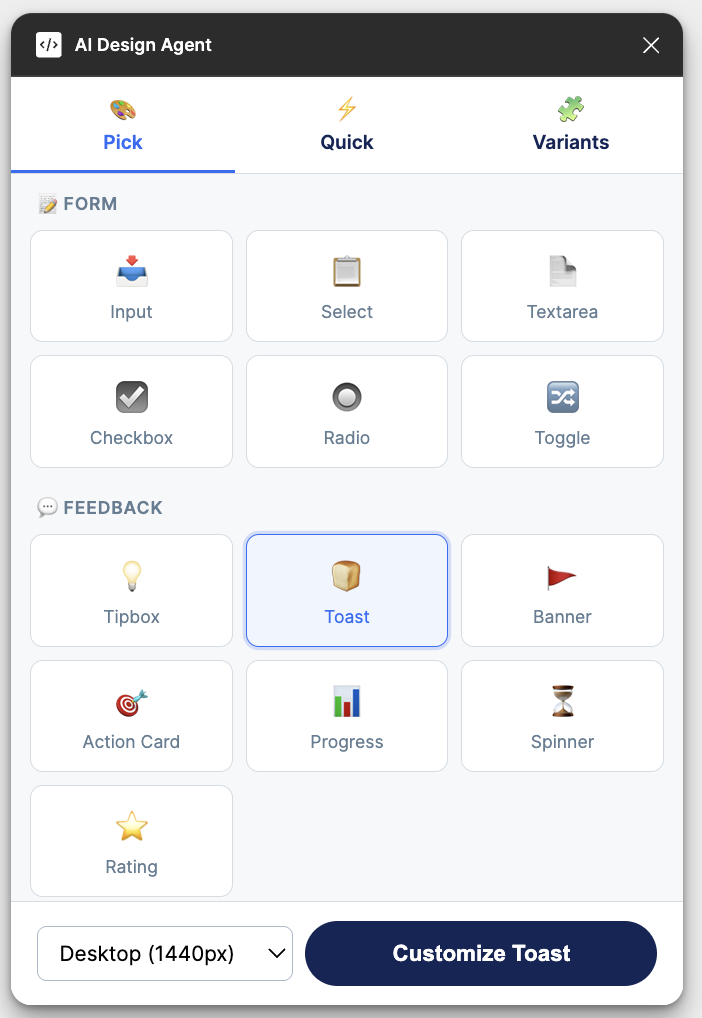 Plugin interface in Figma