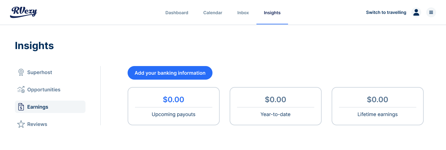Host earnings overview