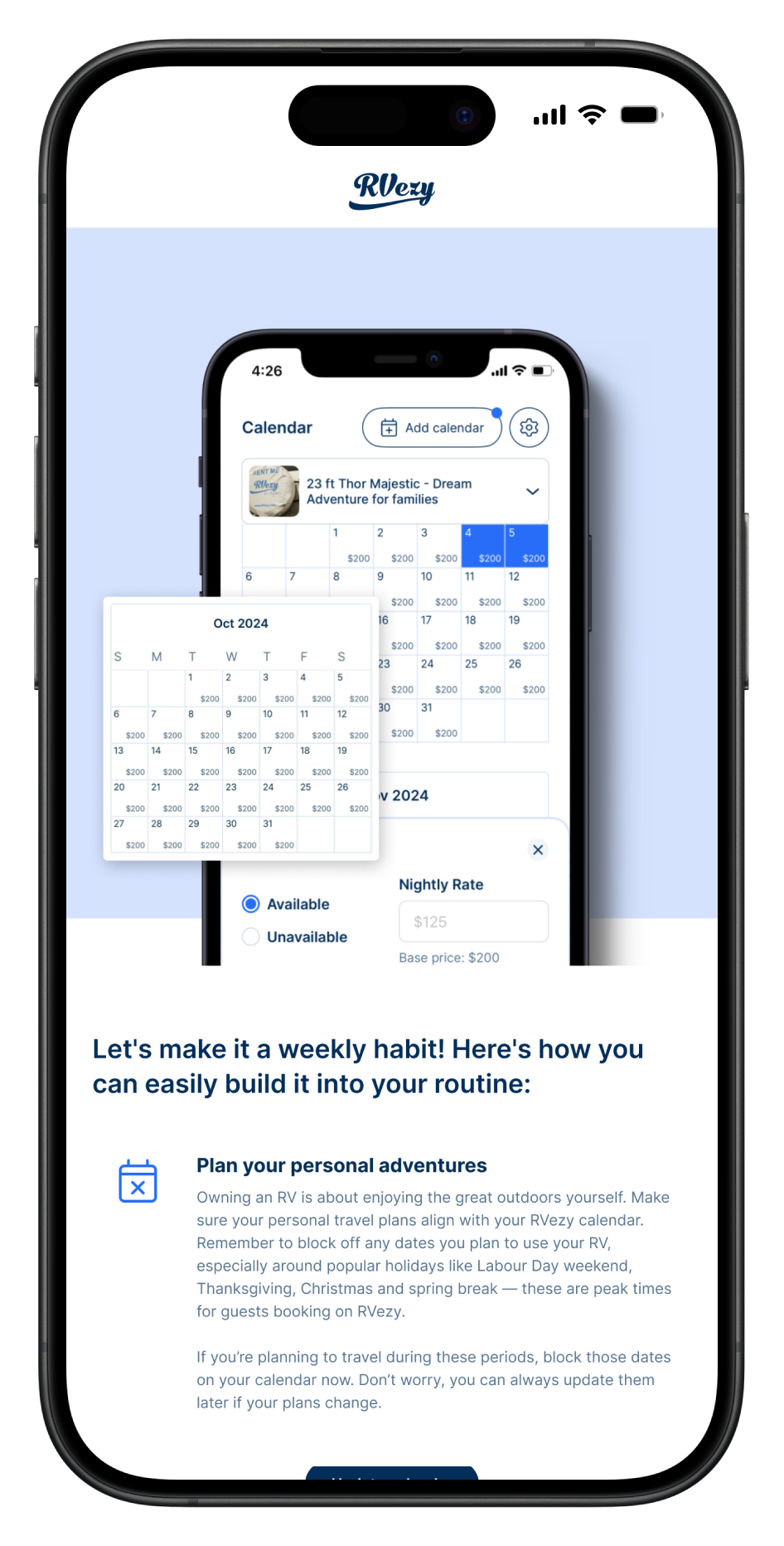 Email campaign example